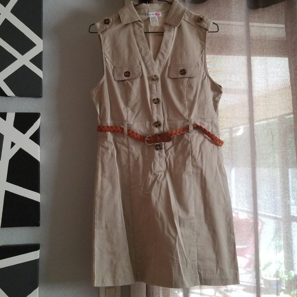 Body Central Sleeveless Tan Mini Dress - Picture 1 of 5